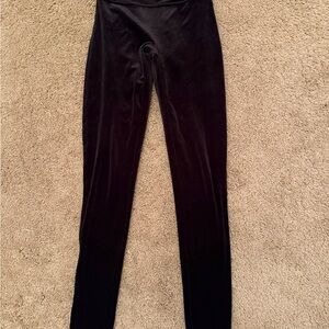 Spanx Black Velvet Leggings